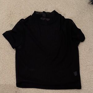 Windsor Black Sheer Crop Top